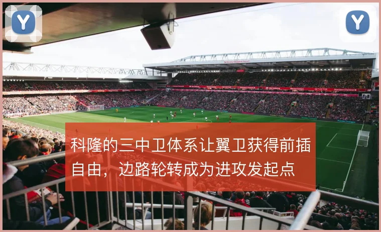 科隆的三中卫体系让翼卫获得前插自由，边路轮转成为进攻发起点